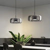Moderne Glas LED-Deckenleuchte